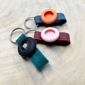 Mini Leder Schlüsselanhänger Schlüsselband mit Schlüsselring - Viele Farben