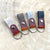 Leder und Wollfilz Schlüsselanhänger, Schlüsselband mit Schlüsselring - Viele Farben