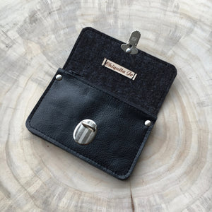 Portemonnaie aus Leder & Designfilz