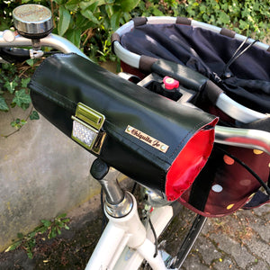 Fahrrad-Lenker-Tasche aus LkW-Planen in vielen Farbkombinationen