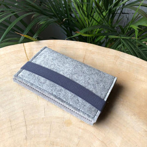 Portemonnaie aus Wollfilz & waschbarem Papier